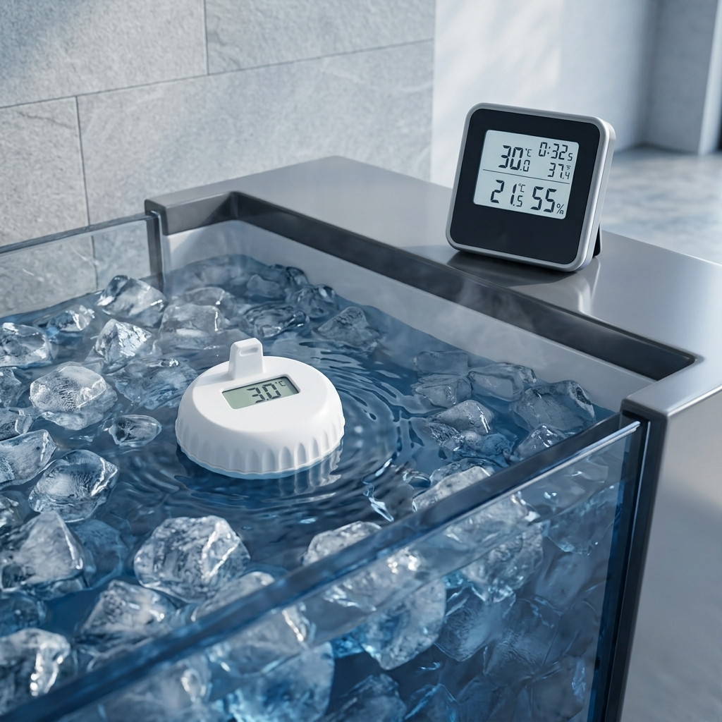 ArcticTemp Pro™ Precision Cold Plunge ThermoArcticTemeter - Hospital-Grade Accuracy | Floating Digital Display
